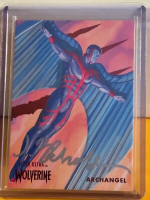 2024 Fleer Ultra Wolverine -Archangel  #59- Auto /74 - Red Parallel SSP