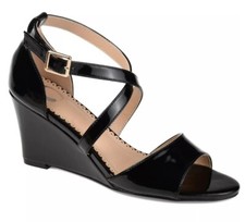 NWB Journee Collection Heels Sandal Stacey Blk Sz 9 MSRP 75.