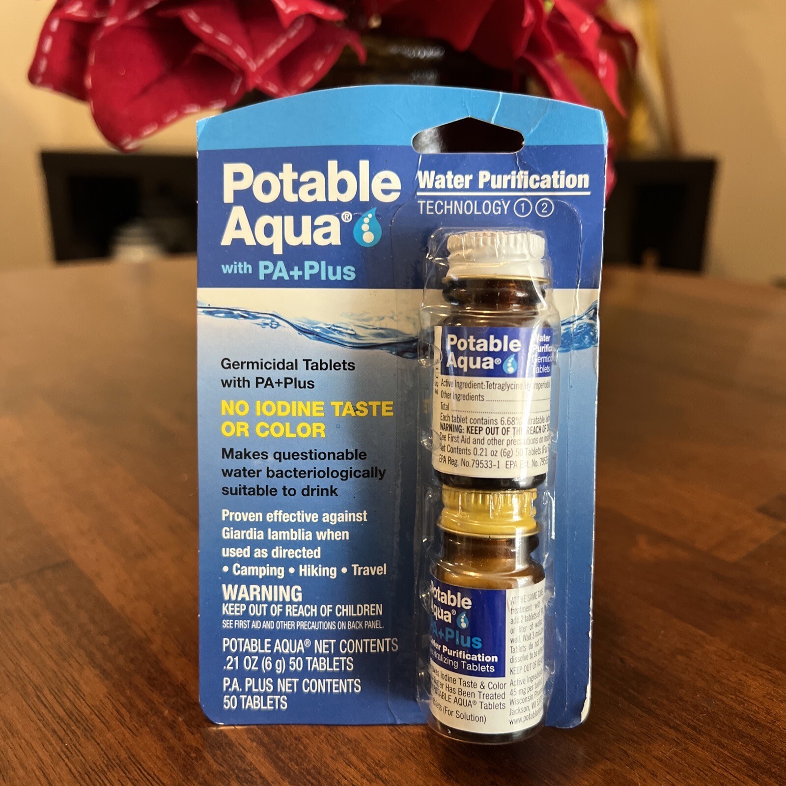Potable Aqua w/ PA+ Plus Iodine Germicidal Water Purification 50