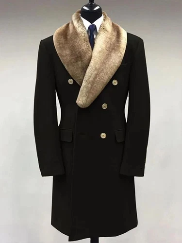 Winter Herren Mantel Mantel Taschen Herbstjacke Männer Wolle Kaschmir Mäntel - Bild 12 von 22