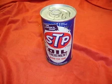 STP Oil Treatment Metal Tin Pull Top Can 1970s Vintage New Sealed dated 1974