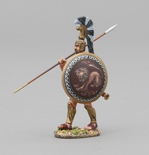 THOMAS GUNN ANCIENT GREEKS  PERSIANS SPA034B MARCHING HOPLITE LION SHIELD