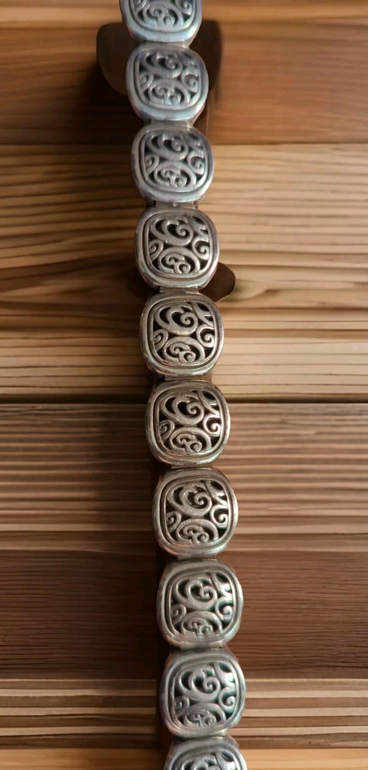 BRIGHTON Silver Scrollwork Medallion Bracelet (Re… - image 5