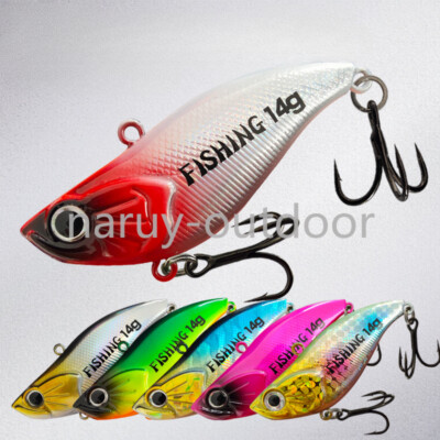 6PCS Noises VIB Vibration Long Casting Wobbler Swimbaits for Pike Bass Perch