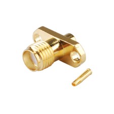 5pcs SMA Female Flange 2 hole Connector Solder for Semi-rigid Cable .086'' RG405