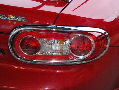 MX5 Chrome Rear Light Lamp Surround Trims Mazda MX-5 Mk3.5 Mk3.75 NC 2008>2015 - Picture 3 of 6