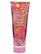 VICTORIA  S SECRET VELVET PETALS CANDIED FRAGRANCE BODY LOTION CREAM 8 oz New
