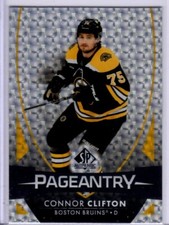 2023-24 UD SP Authentic Connor Clifton Pageantry Card # P-47