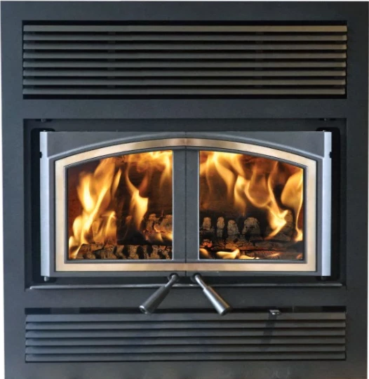Empire Stove St. Clair 3000 Wood Burning Fireplace Metallic Black with  Blower | eBay