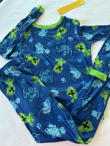 Minecraft Boys Size 12 Pajamas 4 Piece Mix & Match Set NWT - Picture 3 of 3