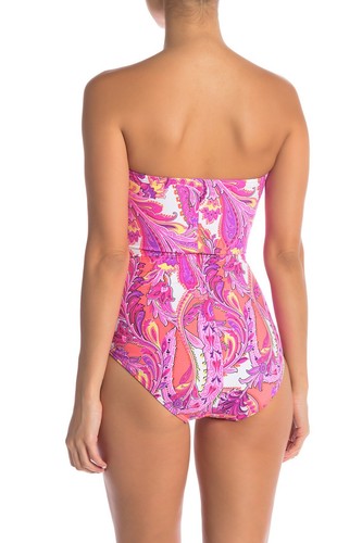 MIRACLESUIT MIRACLE CAMILLA 12 PINK PAISLEY SWIM SUIT SWIMMING COSTUME CRUISE - Picture 2 of 3
