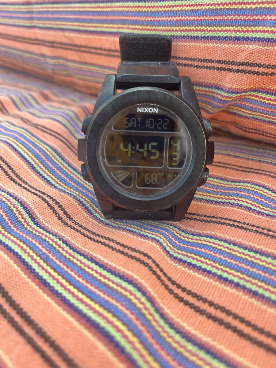 NIXON WATCH THE UNIT SS MENS DIGITAL WATCH ALL BLACK GENUINE NIXON WATCH THE UNIT SS MENS DIGITAL WATCH ALL BLACK GENUINE