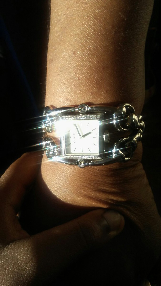 Pre-Owned GUCCI Signoria All SS White Dial Women display picture 1