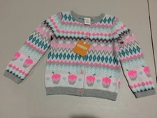 NWT Gymboree Ice Dancer Cupcake Sweater Cardigan Jacket Girls 