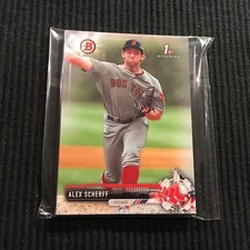 (10) 2017 BOWMAN DRAFT #BD-9 ALEX SCHERFF PROSPECT LOT  BOSTON RED SOX