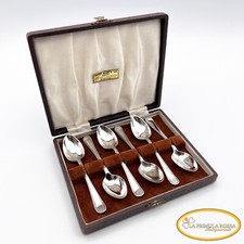 Set servizio di posate antiche in argento silver plated cucchiaini da per caffe 
