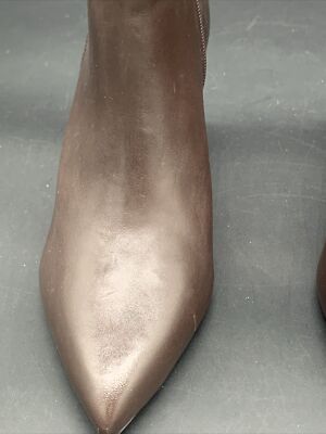 SCHUTZ Women's Mikki Mid Stiletto Chocolate Heels Pointed Toe