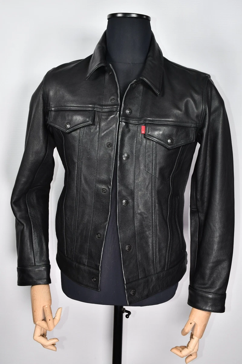 Levi's Black Leather Outer Shell Coats, Jackets & Vests for Men