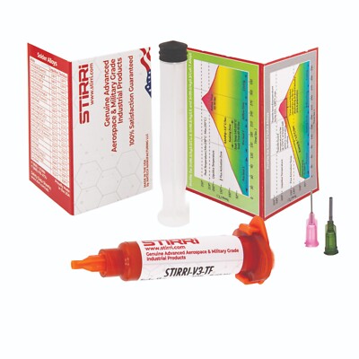 ROL0 No-Clean Halogen-Free Tack Flux - 10cc Syringe For Soldering, BGA, & PCB Rework