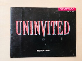 Uninvited (Nintendo Entertainment System, 1991) NES Complete CIB with hint book