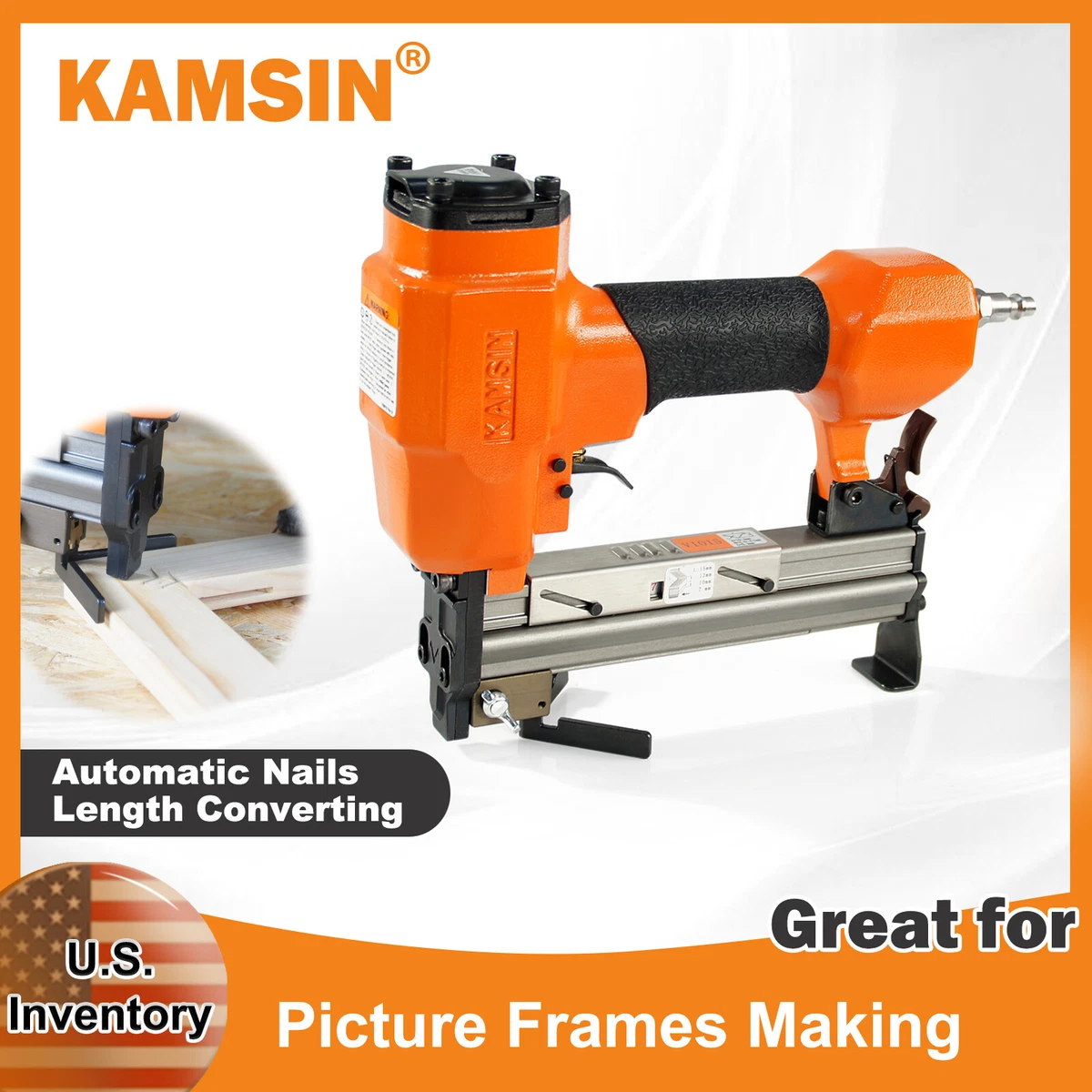 KAMSIN V1015 Pneumatic Picture Frame Nailer V Nailer Suits 7 15MM V Nails
