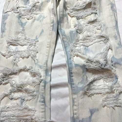 Abercrombie And Fitch Bleach Dyed Distressed Low Rise Jeans Women's 26 - Picture 3 of 4