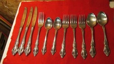 Oneida Community Stainless Steel Brahms Lot- 11 pcs