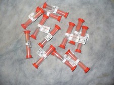 Lot of 12 Red Sand Timer Clock 1 Minute 3.5" tall