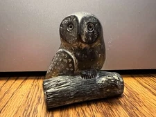 A Wolf Original Barn Owl Carved Sculpture The Wolf Sculptures Canada