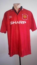 Football shirt soccer Manchester United Home 1994/1995 Umbro Jersey Vintage XL