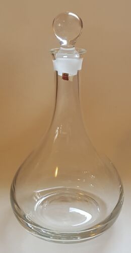 Friedrich Kristall Glas Karaffe, Dekanter, Likörflasche, handgearbeitet, klar - Bild 1 von 3