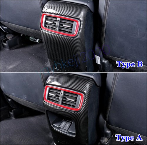 For Honda CRV CR-V 2017-22 Interior Accessories Decor Trim Red+ABS Carbon Fiber - Picture 4 of 23