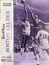 1967 Celtics program. Vs Baltimore Bullets.  Harlem Globetrotters Played First!
