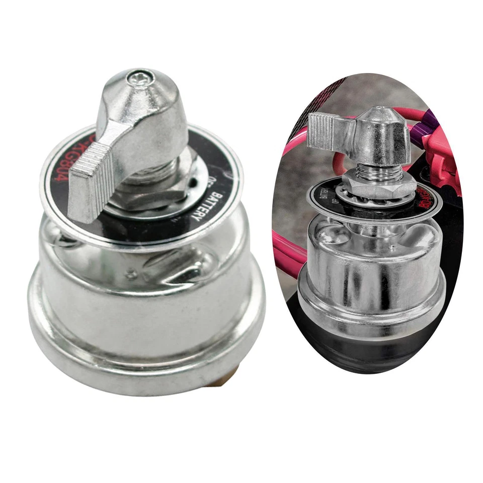 Interruptor de desconexión de batería automotriz maestro de alta corriente con placa frontal Foto 2 de 4