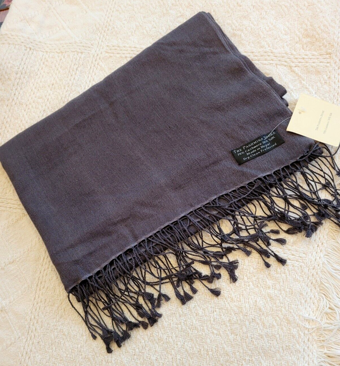 Kashmiri Shawls カシミヤショール ネイビー Kashmiri Shawls カシミヤショール ネイビー