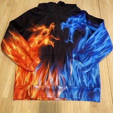 Awesome Dragon Flame Unisex Youth Sz XL Hoodie Great Condition