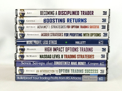 10 DVD Set: Option and Stock Trading Strategies seminars *New Sealed*