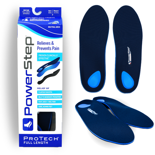 Powerstep Protech Full Length Insoles - New! All Sizes - USA Seller - FAST SHIP