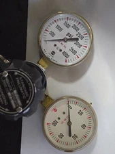 Standard Pneumatic Two-stage Gas Pressure Regulator 0-100 &0-4000Gauges USA made
