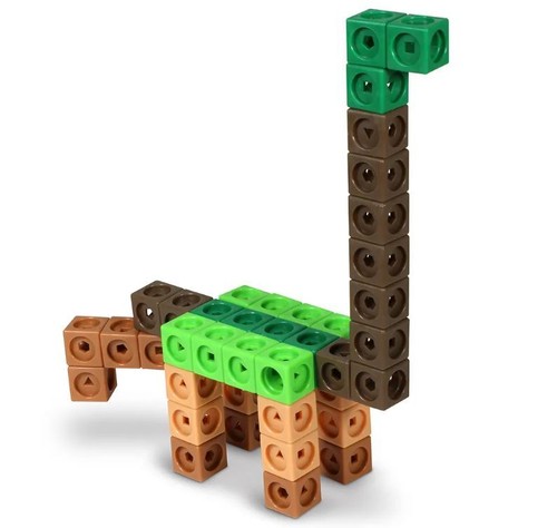 Learning Resources Math Link Cubes Play Learn Activity Set 115 Piece Ages 5+ - Picture 20 of 21