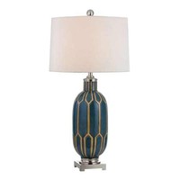 Dimond Lighting D351-led 1 Light Led Table Lamp With White Shade on sale Dimond Lighting D351-led 1 Light Led Table Lamp With White Shade on sale