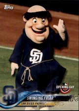 2018 Topps Opening Day MASCOTS * Your Choice * SLIDER Dinger SCREECH Phanatic +