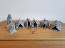 Fantasy Battle War Tent Scatter Terrain Scenery Set | Fantasy Wargaming Terrain