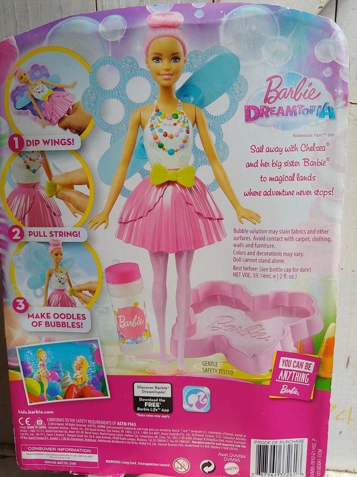 RARE Barbie Dreamtopia Bubbletastic Fairy Toy Doll - Brand New - image 2 of 4