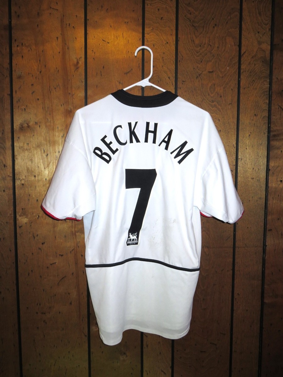 2002 NIKE Manchester United ベッカム 7 Mサイズ Authentic Nike 2002 2003 Manchester United Away Jersey Kit