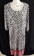 Shelby Palmer Geometric Print Shift Dress Size 2X                      z21