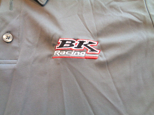 BK Racing Team Issued Garage Pit Crew Polo Style Shirt NASCAR Size XXL - Oakley - Picture 2 of 10