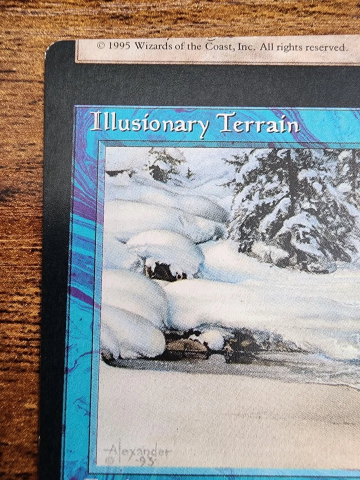 MTG Illusionary Terrain ⭐Major MISCUT Nice!⭐ Ice Age ⭐NM+⭐ 11 HQ PICS!⭐ Magic - Image 4 of 4