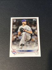 2022 Topps Series 2 Card #547 - A.J. Alexy Rookie (Rangers)