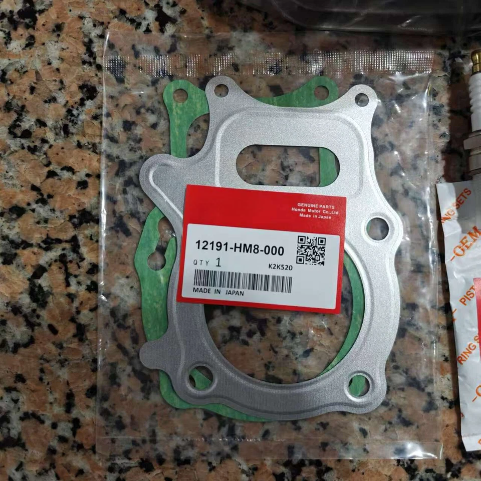 OEM Cylinder Piston Gasket Top End Kit For Honda Sportrax 250 01-08 TRX250EX 2x4 - Image 3 of 4